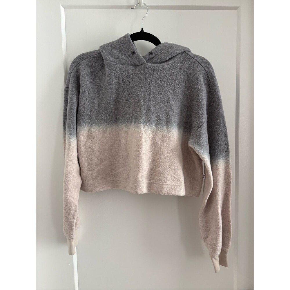 feat x Helen Owen Cropped Hooded Fleece Pullover